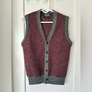 Pendleton Vintage 100% Shetland Wool Vest